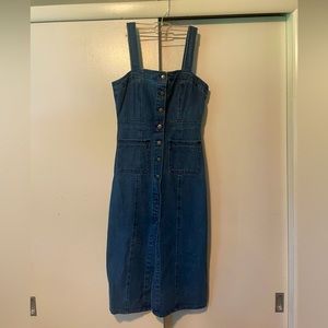 BB Dakota denim overall dress, size 0
